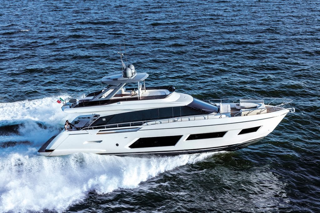 an image of the Ferretti Yachts 670