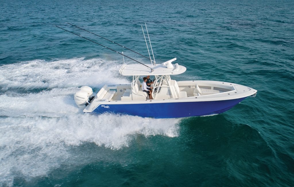 An image of the new SeaVee 322Z