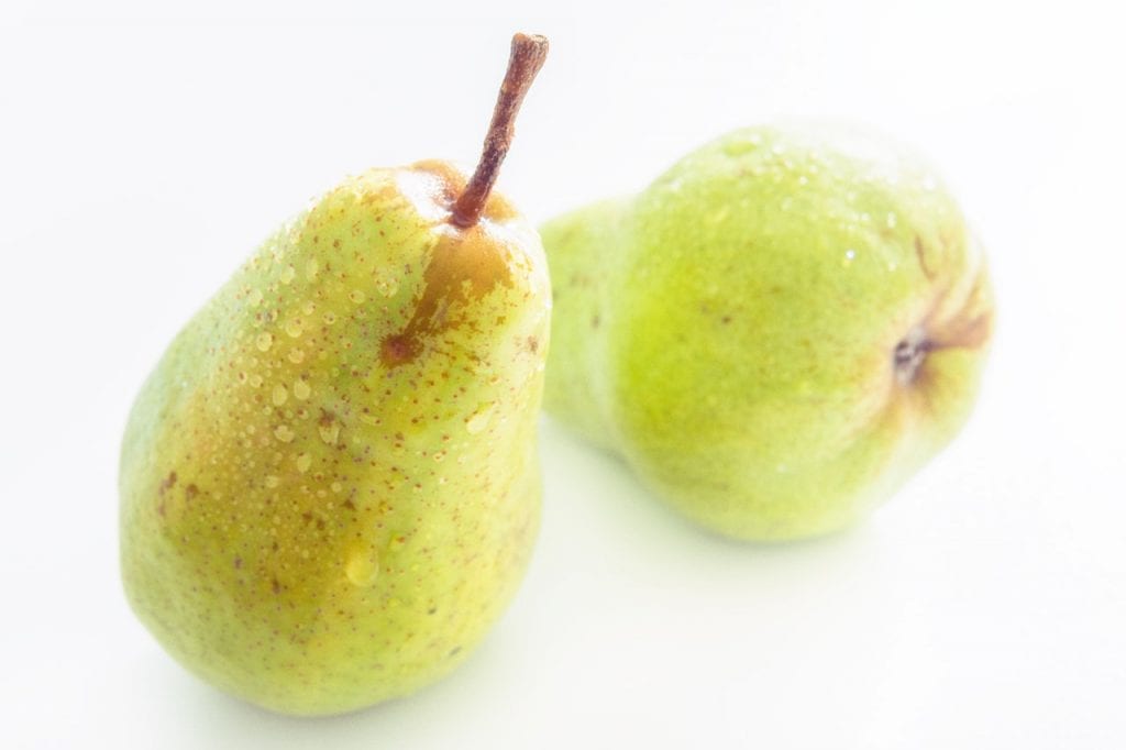 an image of pears for pear and blue cheese salad