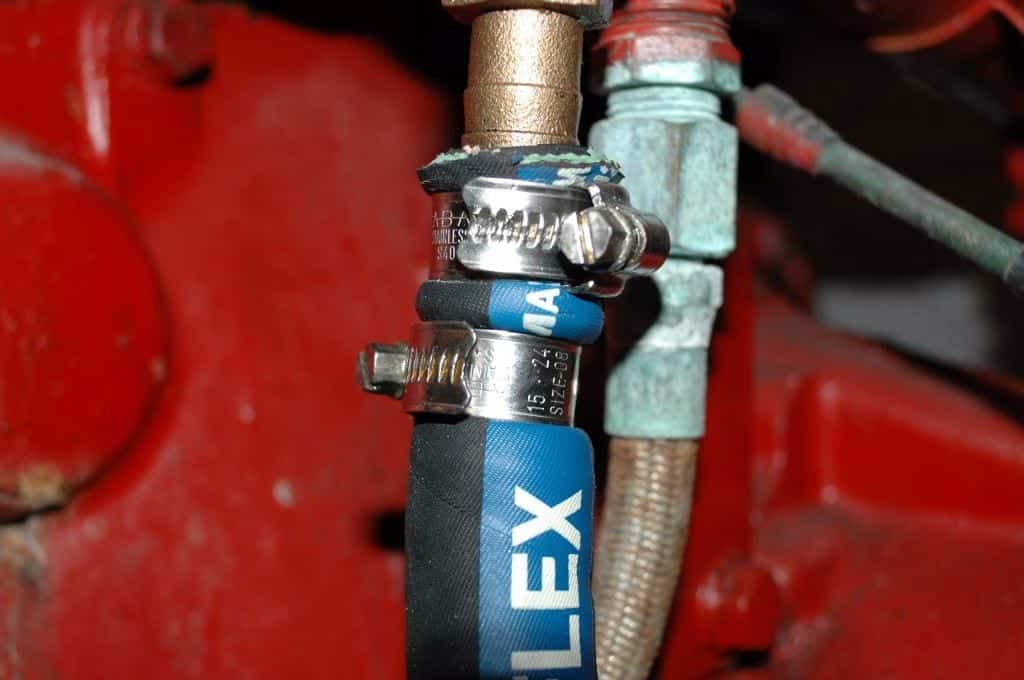 An image to check your clamps and hoses