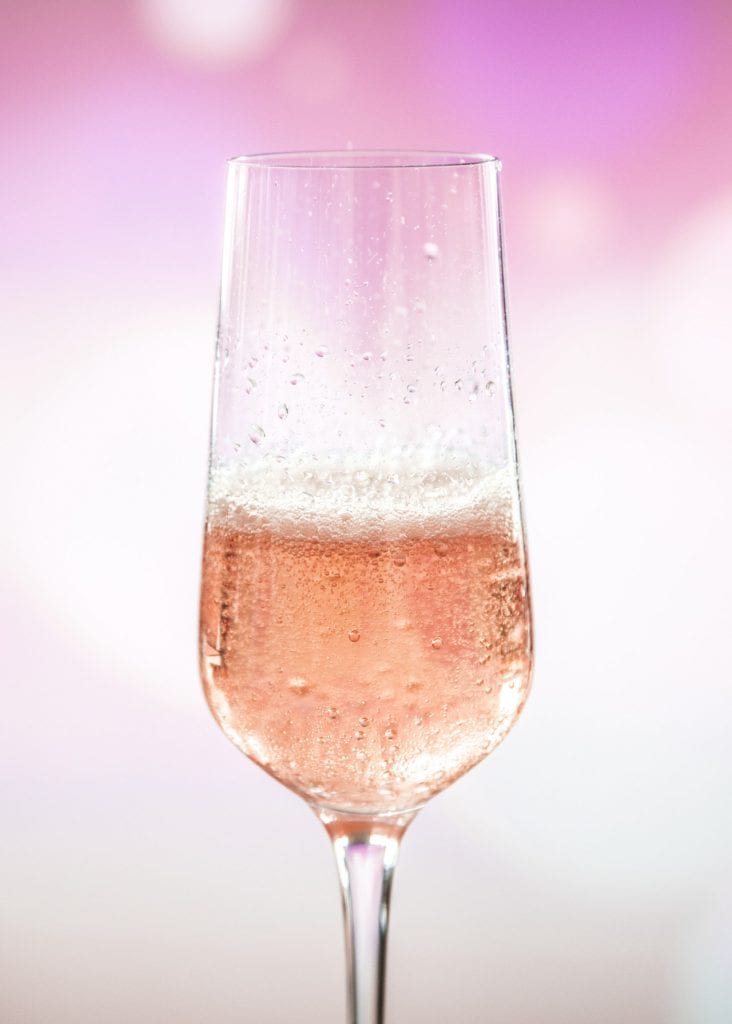 an image of a pink champagne cocktail