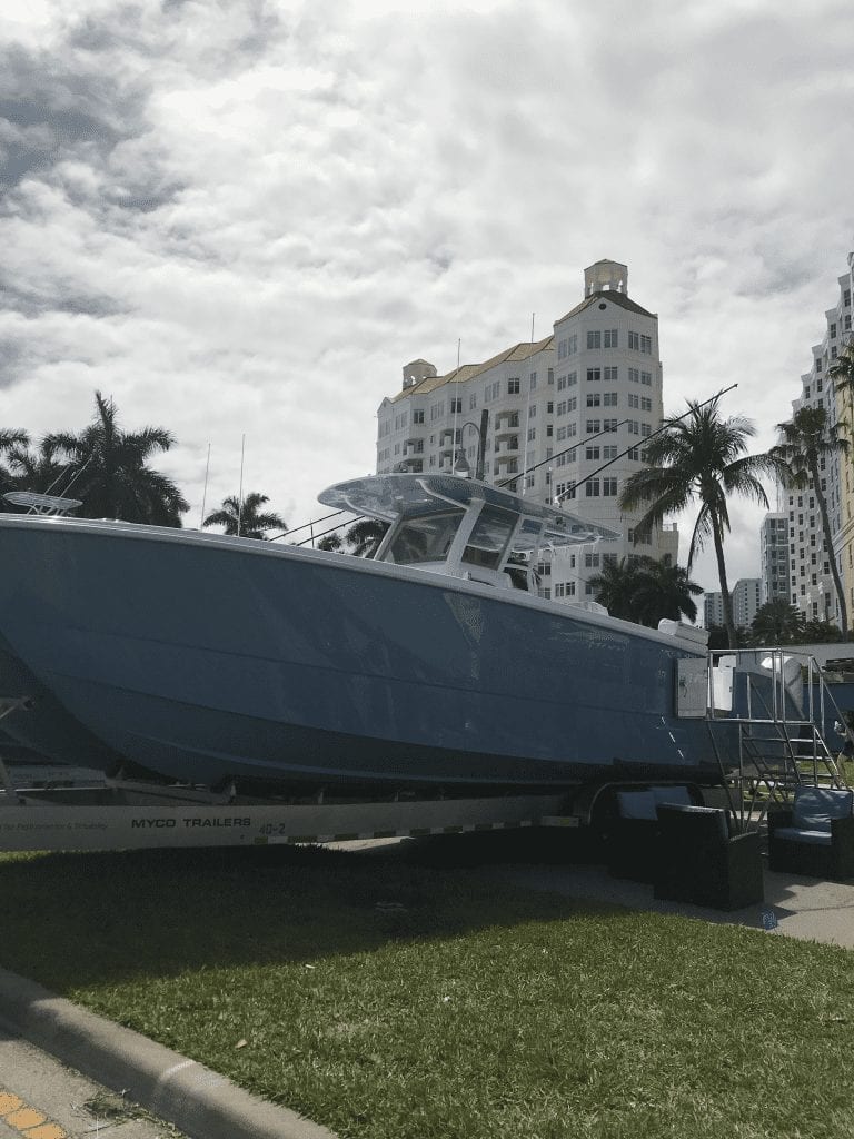 Invincible at the Palm Beach Boat Show