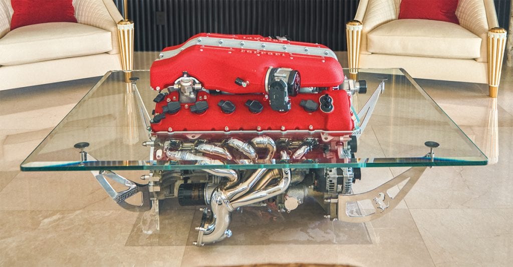 Ferrari engine table