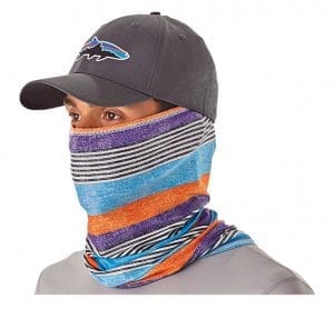 an image of a patagonia face mask Angler apparel