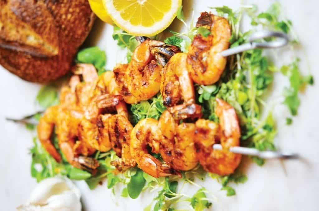 happy hour menu mediterranean shrimp