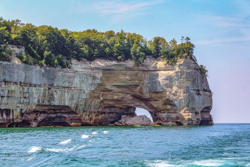 this is an image of Pictured Rocks National Lakeshore