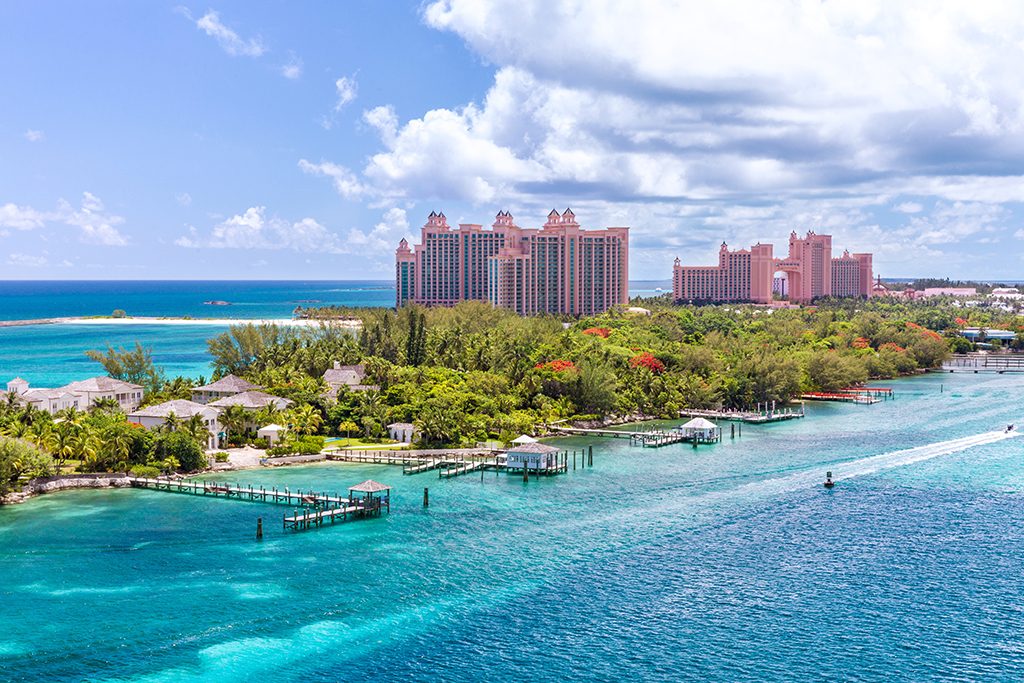 The Bahamas Ocean Shot and Island