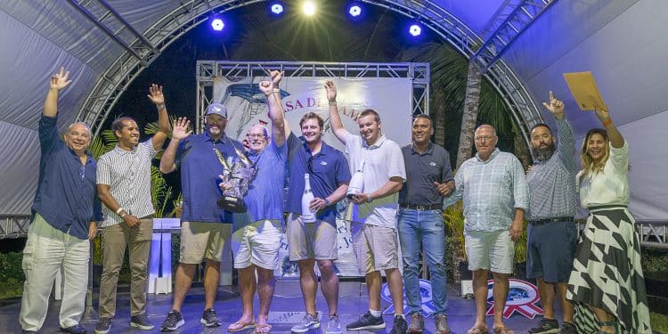 Builder's Choice celebrating their 2023 Marina Casa De Campo championship win