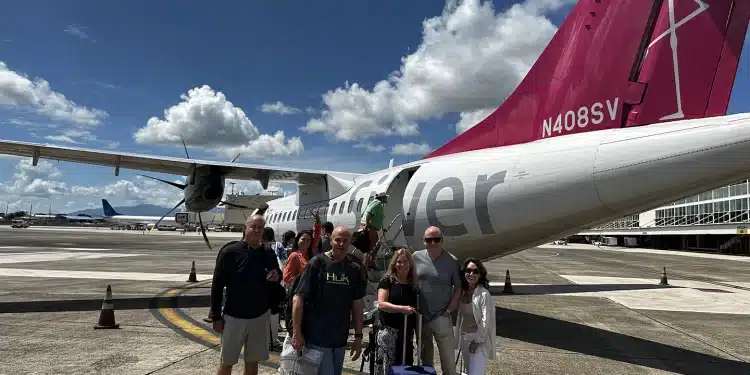 The Southern Boating Crew on the tarmac arriving at the BVIs.