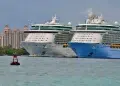 Island Cruise Ships in Nassau, Bahamas.