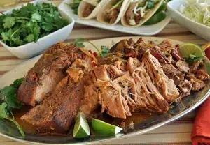 Shredded Cuban pork (lechon asado)