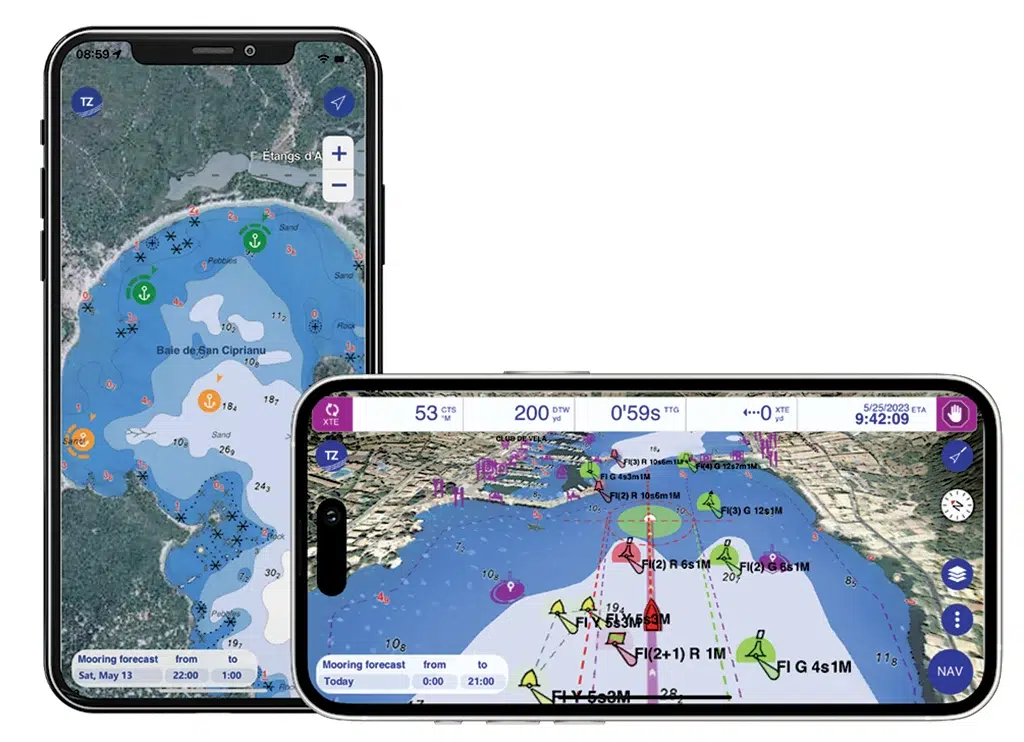 Marine Navigation Crowdsourcing Example on a Cell Phone