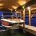 Custom Boat Dock Design With boat on lift