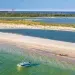 Tarpon Springs with a Boat ashore