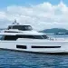 The Horizon V77 CMY fishing cockpit anchored at Sea - Island background