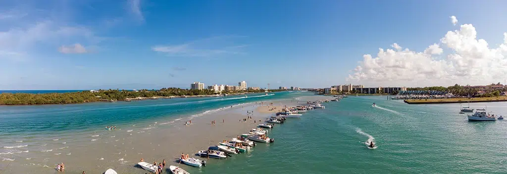 Indian River sandbar near Jupiter, FL