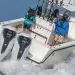 Dual Honda BF350's on a SeaVee Center Console