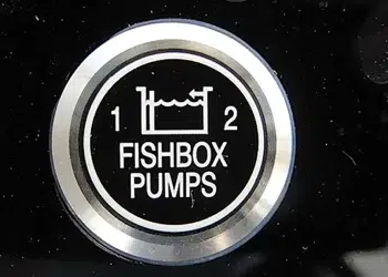 Live bait well maintenance - a Fishbox pump button