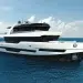CL Yachts' CLX99 at rest in open waters