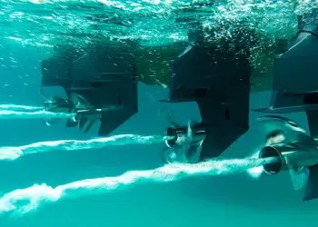 Sharrow Marine Propellers underwater jetstream