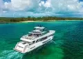 A yacht charter cruising the Bahamas islands