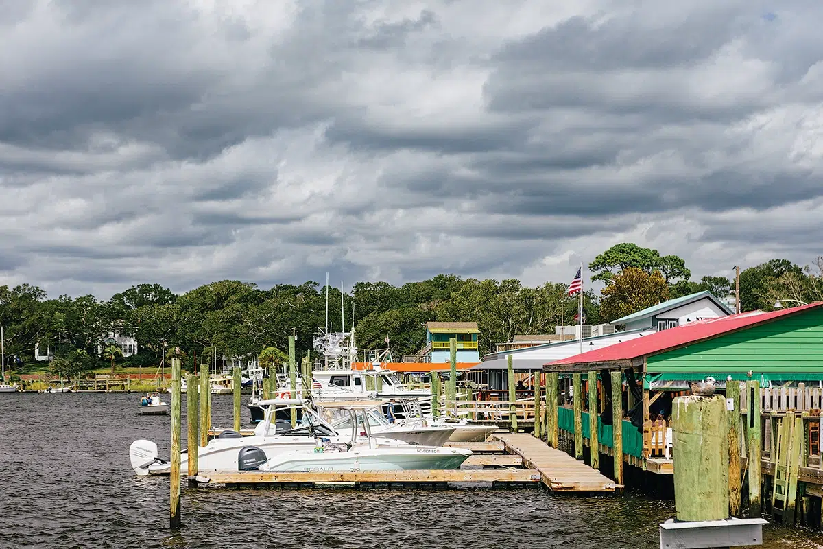 Marina at South Port, North Carolina - one of four unique US boating destinations