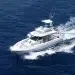 Aerial view of the Formula 457 Center Console Fishing (CCF) running across deep blue waters