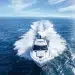 A Maritimo Yacht heading toward the camera