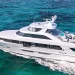 The Westport W117 running across Bahamian blue waters