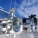 Horns on a boat used for sound signals for safety
