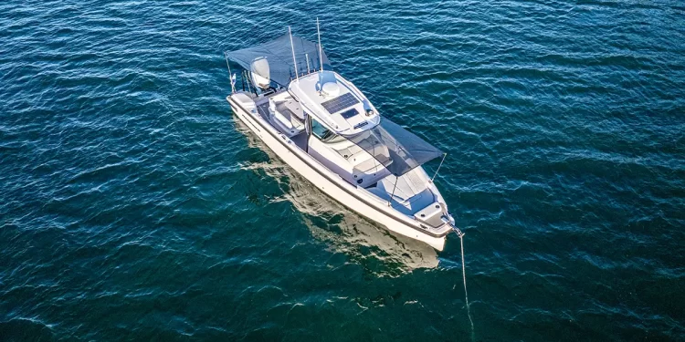 Axopar 29 aerial view