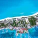 Aerial View of Alice Town with its long, white-sand beached