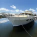 Marlow Yachts Ocean Reef Rendezvous attendee's yacht tied up at a dock