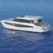Aquila 46 Coupe Powercat on the water