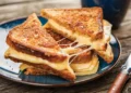 grilled cheese sandwich on a plate