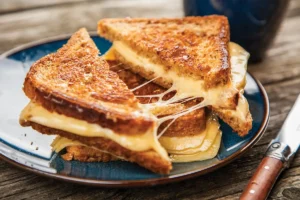 grilled cheese sandwich on a plate