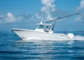 Caymas 34 CT on the water