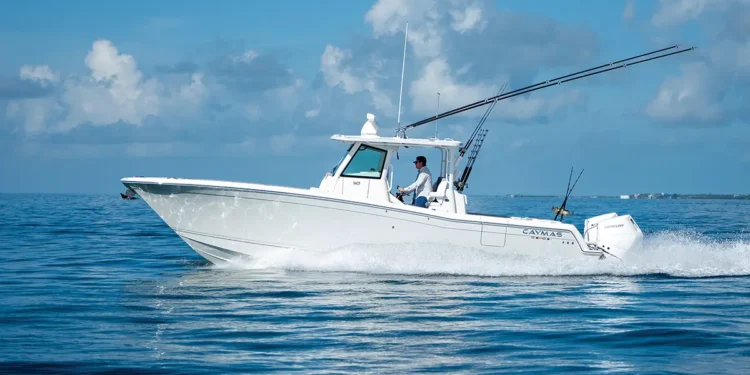 Caymas 34 CT on the water