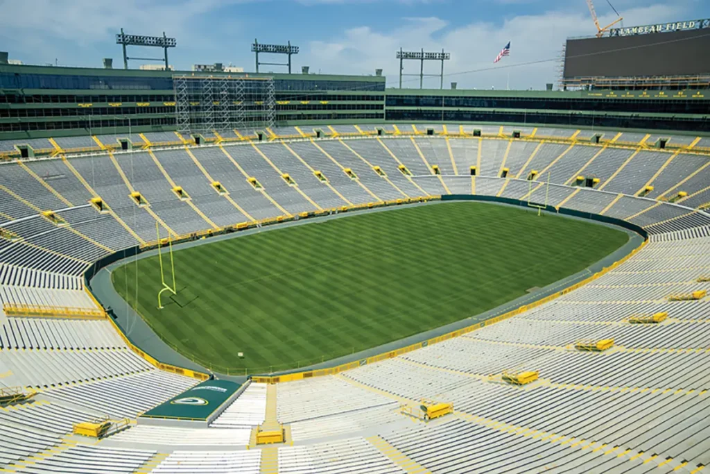 Lambeau Field in Green Bay, Wisconsin