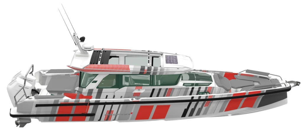 Axopar 38 side profile