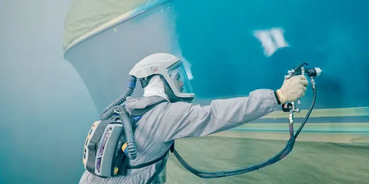 Craftsman applies Awlgrip paint