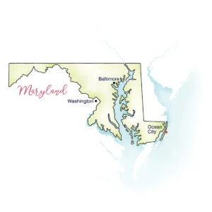Maryland state outline