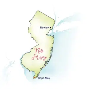 New Jersey state outline