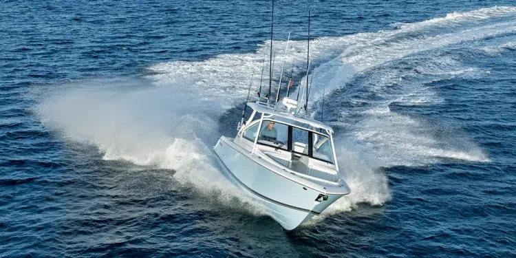 Pursuit DC 286 on the water