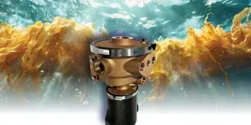 GROCO Hydromatic self-cleaning seawater strainer amid floating sargassum