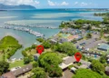 Kaneohe Bay waterfront estate with guesthouse on Oahu