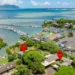 Kaneohe Bay waterfront estate with guesthouse on Oahu
