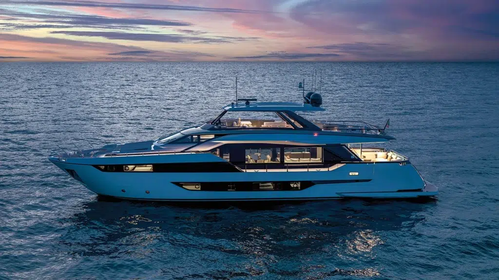 Italian builder Ferretti is known for classic design