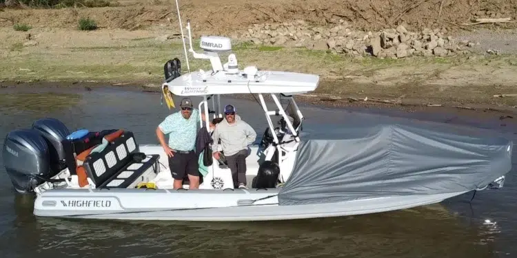 Captains Dustin Kidd and Marc Crutcher set a new Great Loop record in a Highfield Sport 800 RIB