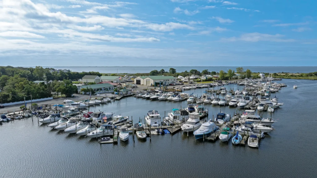 Sunset Harbour Marina in East Patchogue, New York